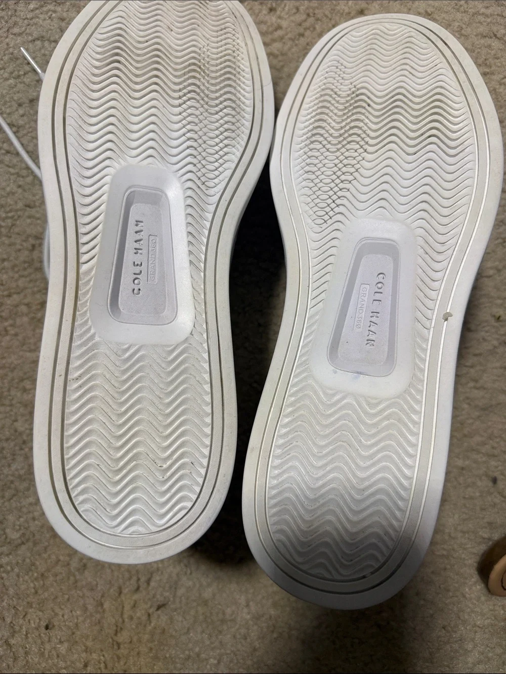 Cole Haan White Leather Oxfords - Lace-Up Men's Dress Sneakers